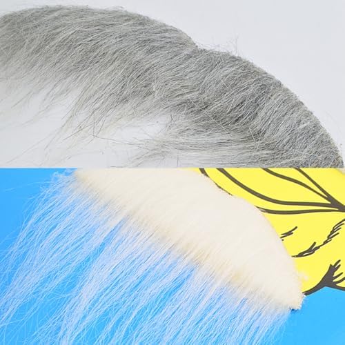 7 Sets Fake Beards with Eyebrows Funny False Mustache Stick on Fake Whiskers Large Self Adhesive Halloween Christmas Beards for Adults Costume Festival Party Cosplay Facial Supplies Multicoloured