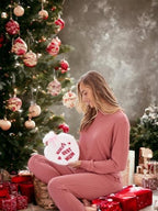 World's Best Mum Hot Water Bottle - Natural Rubber Heart Shaped HWB with Supersoft Faux Fur Cover - 1 Litre