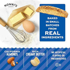 Nonni's Originali Classic Almond Biscotti Cookies – Individually Wrapped Italian Coffee Snack, Crunchy Twice-Baked, 80 Cal Each, 17.25 oz Carton