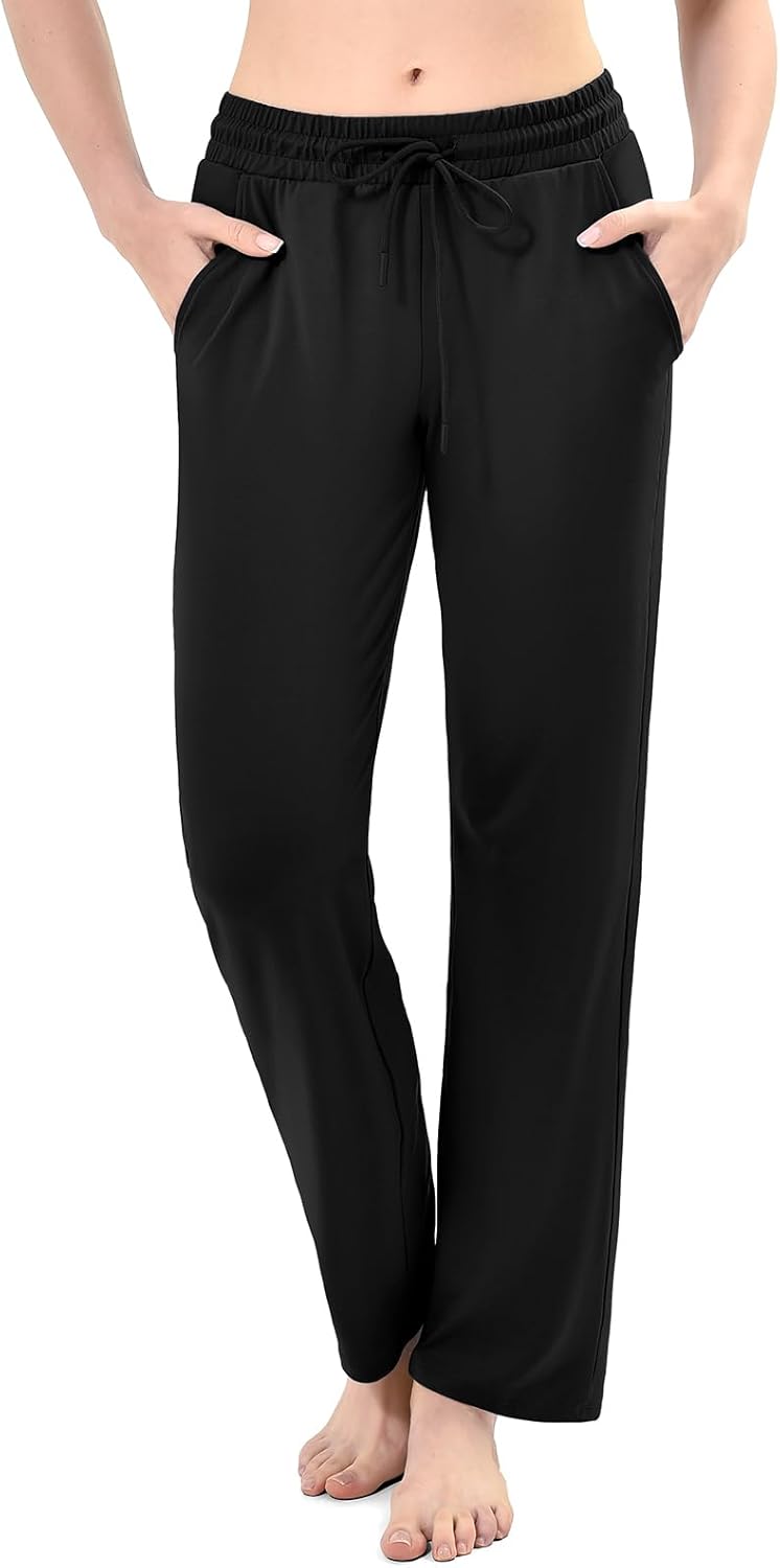 Walifrey Wide Leg Sweatpants for Women, Baggy Track Pants with Poackets Drawstring for Joggers Casual Wear