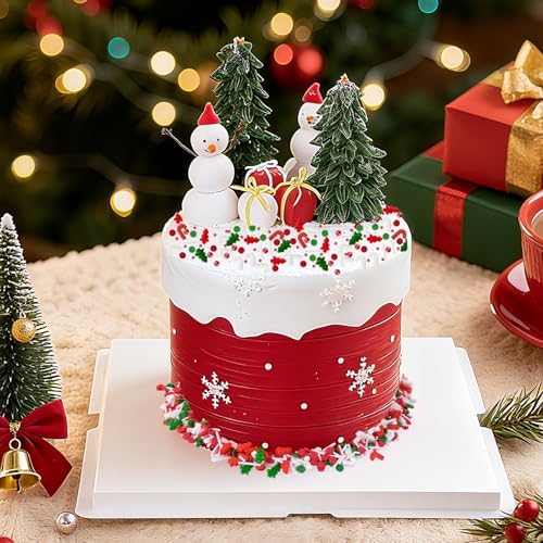 Morofme 3.5 oz Christmas Sprinkles Red and Green Christmas Tree Candy Sprinkle Jimmies Mix Christma Cane Sprinkle Cake Topper Edible Holiday Sprinkles for Cupcake Toppers Cookie Ice Cream