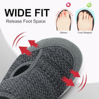 LeIsfIt Womens Wide Diabetic Shoes Adjustable Barefoot Walking Shoes Breathable Zero Drop Sneakers for Wide Width Arthritis Edema Feet