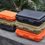 Anti-Pressure Shockproof Waterproof Box Container Plastic Dry Storage Box with Floating Survivor Emergency Dry Case for Outdoors (Black)