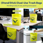 Disposable Car Garbage Bin Bags, Vomit Trash Bags made with Recycled Plastic Bottles for Boat, Plane, Travel, Camping, Bedroom, Study Room, Office and Car, 20 pcs