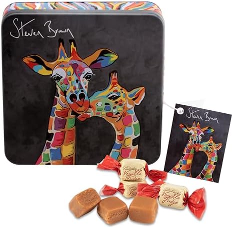 Gardiners of Scotland Handmade Fudge, Steven Brown Francie & Josie McZoo Vanilla Fudge 8.8 Ounce Tin