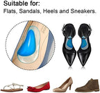 Dr. Foot's Arch Support Shoe Insoles for Flat Feet, Gel Arch Inserts for Plantar Fasciitis, Adhesive Arch Pad for Relieve Pressure and Feet Pain- 3 Pairs (Beige+Blue+ Clear, 3 Count (Pack of 1))