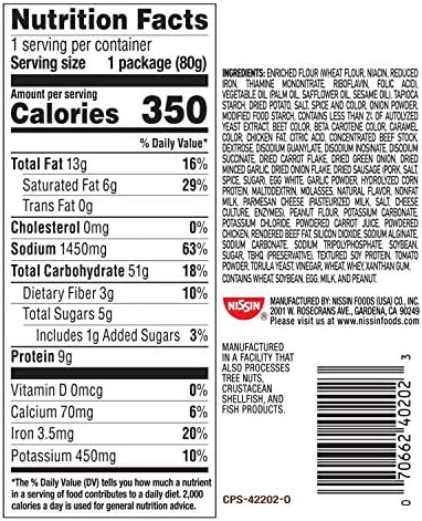 Nissin Cup Noodle Ramen Noodle Soup, Curry, 2.82 Ounce (Pack of 6)