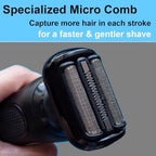 Series 5/6 53B Replacement Head for Braun Electric Foil Shaver, Compatible with New Generation Braun Razors 5020cs 5018s 5035s 5049cs 5050cs 6020s 6040cs 6075cc 6072cc 6090cc (1 Count)
