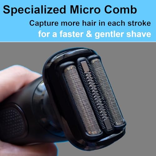 Series 5/6 53B Replacement Head for Braun Electric Foil Shaver, Compatible with New Generation Braun Razors 5020cs 5018s 5035s 5049cs 5050cs 6020s 6040cs 6075cc 6072cc 6090cc (2 Count)
