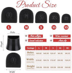 Bewudy 10 Pairs Heel Caps for High Heels, 5 Sizes Black U Shape Heel Cap Protectors, Anti-Slip Noise Reducing High Heel Protector Heel Stoppers for Outdoor Weddings Events