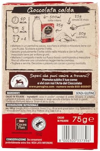 Cacao Perugina Amaro g 75 - Cocoa Perugina Bitter