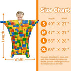 Sensory Sock Medium,6-9 Years,Building Blocks Full Body Sock Wrap for Autistic Children to Relieve Stress,Relaxing Sensory Compression Body Sack for Kids Sensory Processing Disorder