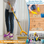 MAQIHAN 10 Mop Slippers for Floor Cleaning - Size 8 Mop Socks Women Mopping Cleaning Socks Mopping Slippers Dusting Slippers Mop Shoes Washable Microfiber Moppers Slippers for House Cleaning (5 Pairs)