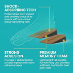 Adjustable Heel Lifts for Heel Pain Relief - Promifun 2-Pair Shoe Inserts for Achilles Tendonitis, Plantar Fasciitis, Heel Spur, Height Increase Inserts, Brown, Women's 9-11.5, Men's 7-9.5 (M)