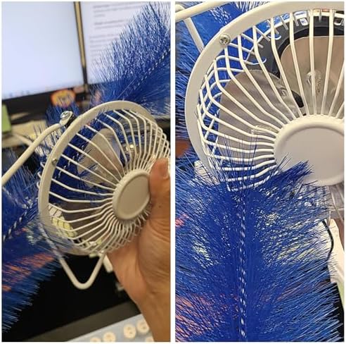 2 Pcs Zylphion Fan Cleaning Brush, Bendable Fan Cleaner Flexible Small Space Crevice Cleaning Tool Duster for Box Fan, Floor Fan, Stand Up Fan, Air Vent, Heater Vent, Car Interior