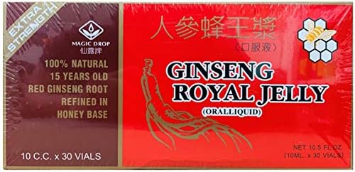 New Green Nutrition 3 Boxes Magic Drop Ginseng Royal Jelly (30 Vials), Total 90 Vials