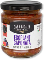 CASA SICILIA Eggplant Caponata, 180 gr, Product of Sicily, Italy (Pack of 1)