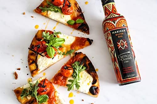 Castillo de Canena Harissa Spicy and Aromatic Infused Extra Virgin Olive Oil (250 ml) Spanish Arbequina Olives