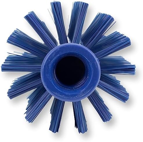 SPARTA Multi-Purpose Valve Brush Pipe Brush, Round Brush with Polyester Bristles, Color Coded for Commercial Cleaning, Kitchen, Restaurant, Bathroom, Plastic, 5.9 X 3 X 5.9 Inches, Blue