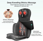 Snailax Neck Back Massager with Heat, Full Body Massage Chair Pad, Adjustable Compression, Rolling, Shiatsu Massage Seat Cushion, Chair Massagers,Gifts for Women, Man (Upgrade)