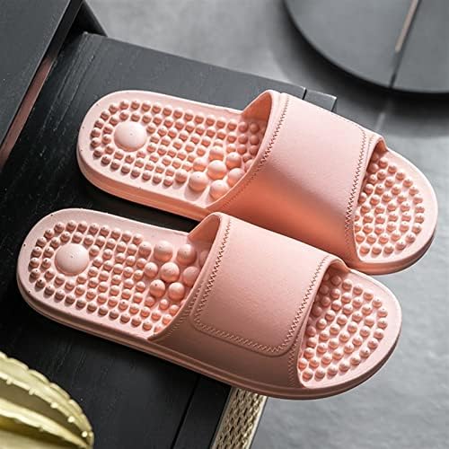 Acupressure Foot Massage Slippers Reflexology Sandals for Foot Stress Relief Massage Non-Slip Water-Proof Quick Drying Therapeutic Reflexology Sandals for Shiatsu Arch Pai(7.5-8 Women, Pink)