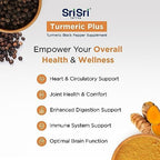 Turmeric Plus Joint Support Supplement – Turmeric Curcumin with Black Pepper for Digestion and Immune Support – Non-GMO, Organic Turmeric for Inflammatory Response, 500mg (60 Tabs)