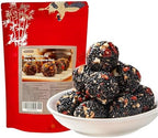 WEIJUEJIYI Black Sesame Pill 7.05oz (20 pieces) Black Mulberry, Black Sesame, Red Date, Walnut and Goji Berry Sesame Pill, Pure Handmade Taste Mellow, Sweet and Nutritious