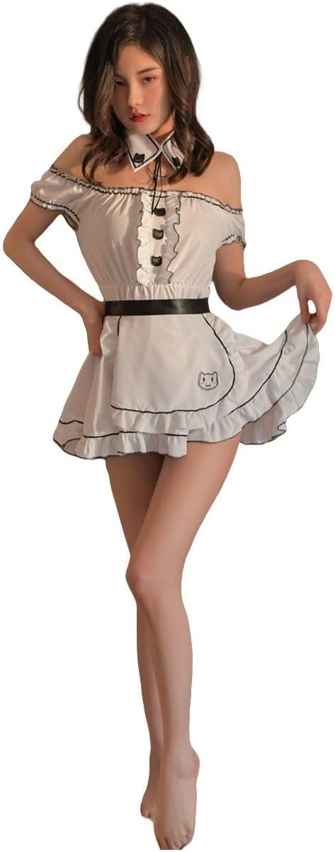 Sexy lingerie uniform seductive maid outfit pure sex pajamas bed set passion pajamas