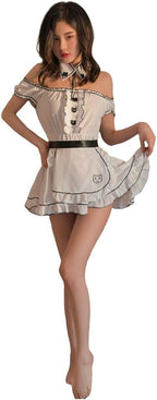 Sexy lingerie uniform seductive maid outfit pure sex pajamas bed set passion pajamas