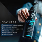 L3 Shaving Gel - Straight Razor Shave Gel - Non-Irritating - Refreshing Smell L3 - No Hot Towel Necessary - Level Three Razor Gel (Ice)