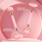 Face Roller Tools, Facial Tools for Skin Care, Facial Massager for Face, Eyes, Neck, Relieve Fine Lines and Wrinkles,Pink