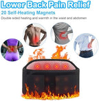 Heated Back Braces, Back Support Belt with Magnet, Self Heating Lower Support Back Braces for Lower Pain Relief, Adjustable Lumbar Support Belt for Herniated Disc,Sciatica,Scoliosis (L)