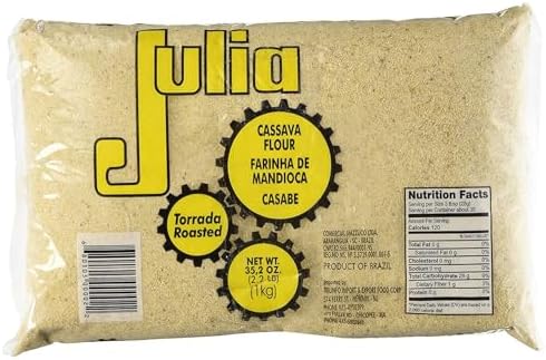 Toasted Cassava Flour Brand Julia 1 Package of 1 Kg