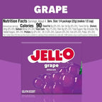 Jell-O Grape Gelatin Dessert Mix, 3 oz Box