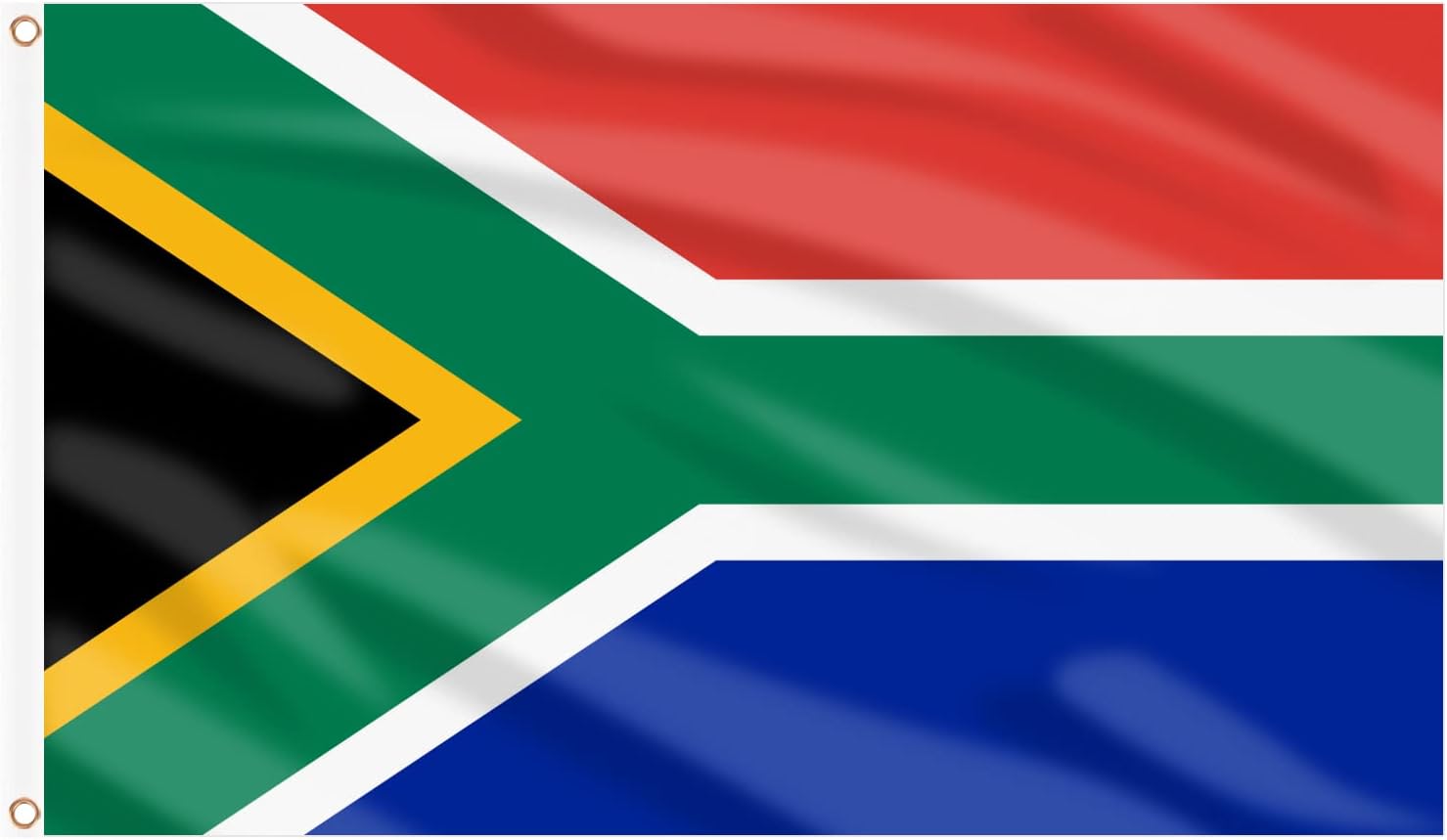 AhfuLife South African Flag 3x5 Ft, Large South Africa Flags for Outside - Double Side with Brass Eyelets for Olympic Party Decorations, Bar Garden Street Decoration Indoor Outdoor