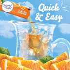 Crystal Light Classic Orange Naturally Flavored Powdered Drink Mix, 60 ct Pack, 12 Canisters of 5 Pitcher Packets