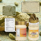 Rani Green Cardamom Pods Powder, Ground with Green Husks (Hari Elachi) 3oz (85g) PET Jar ~ All Natural | Vegan | Gluten Friendly | NON-GMO | Kosher | Product of India