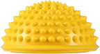 ANGGREK Half Round PVC Massage Ball Balance & Dome Yoga Balls Fitness Exercise Gym Massager Body Rolling Pods Spiky 5 Colors (Yellow)