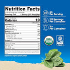 Nutricost Organic Spinach Powder 1LB - Pure, Gluten Free, Non-GMO, Certified Organic