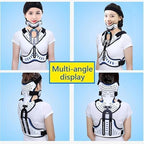 SFKLYU Orthosis Cervical Thoracic Halo Brace, Head Neck Chest Orthosis Adjustable Cervical Thoracic Orthosis Comprehensive Securing,C