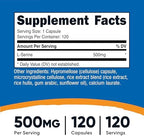 Nutricost L-Serine 500mg, 120 Capsules, 120 Servings - Vegetarian Capsules, Non-GMO, Gluten Free