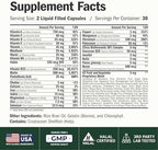 Multivitamin for Men with Vitamins and Minerals for Energy, Focus and Immune Health – Premium Daily Mens Multivitamins & Multiminerals – 60 Liquid Capsules