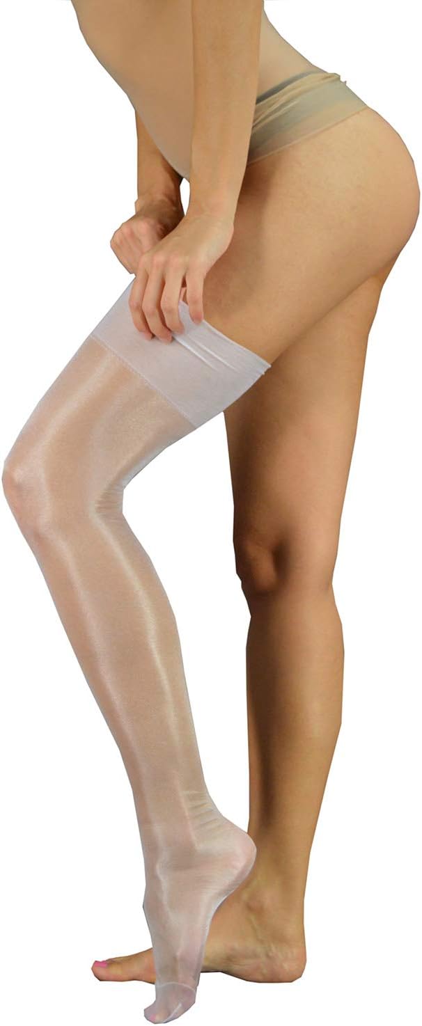Pearl & Poseidon Olivia - Very Sheer Nylon Stockings Vintage Look
