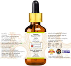 Greenwood Essential Pure Natural Squalane Oil (derived from Olives) with Glass Dropper Natural Therapeutic Grade for Hair, Skin & Aromatherapy 10ml (0.33 oz)