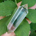 Vogel-Cut Crystal Wand 2 inch 24 Sided Vogal Cristal Vogel Cut Crystals Clear Double Terminated Himalayan Crystal Natural High Altitude Vogal Crystal Healing Quartz voegel 24 sided crystal Chakra Gift