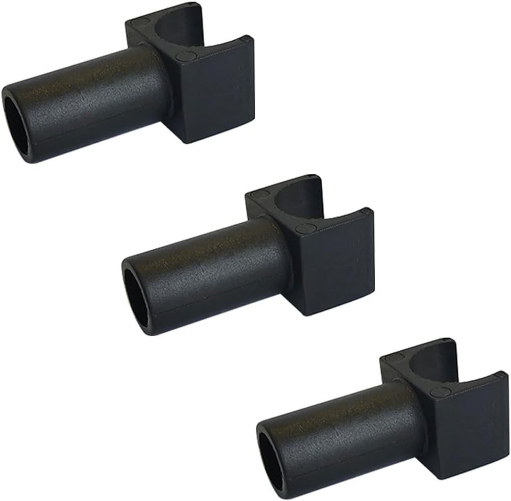 Replacement of The Wheelchair Seat Rail Guide, Fit 7/8 Inch Tubing,Universal Parts for Transports Chairs and Wheelchair(Black -3pcs)