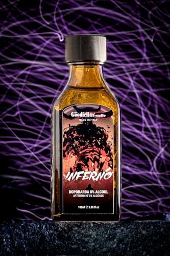 The Goodfellas' smile Soothing Alcohol-Free Aftershave Splash/Tonic, Made in Italy, 100 ml, 3.38 oz (Inferno)