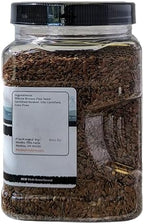 Whole Brown Flaxseed 1.25 lb. in Reusable Container by Medley Hills Farm - Premium Quality Flax Seeds - Sproutable