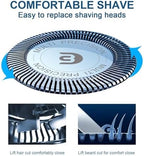 SH30 Replacement Heads Compatible with Philips Norelco 3000, 2000, 1000 Series Shavers and S738 Click and Style, Razor Blades for S1560 Shaver