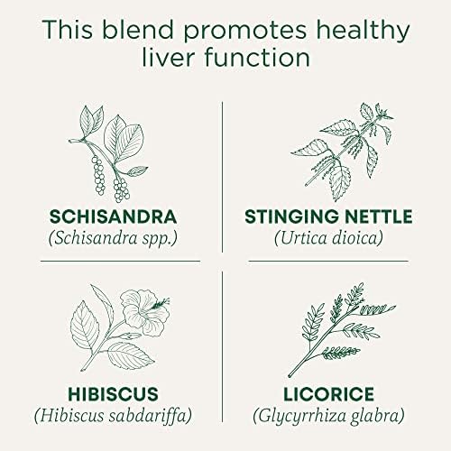 Traditional Medicinals Tea, Organic Everyday Detox Schisandra Berry, Supports Healthy Liver Function, Detox, 16 Tea Bags